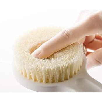 Body Brush - Dry Brushing Shower Bath Brush Long Handle Gentle Back Skin Scrubber Exfoliate Massage Improve Blood Circulation Cellulite Treatment