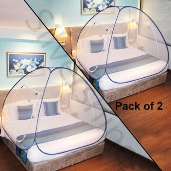 Mosquito Net - Mosquito Net Foldable Double Bed Net King Size Pack Of 2