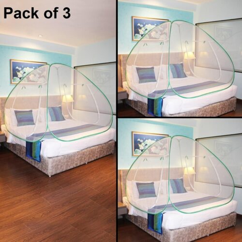 Mosquito Net - Mosquito Net Foldable Double Bed Net King Size Pack Of 3