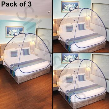 Mosquito Net - Mosquito Net Foldable Double Bed Net King Size Pack Of 3