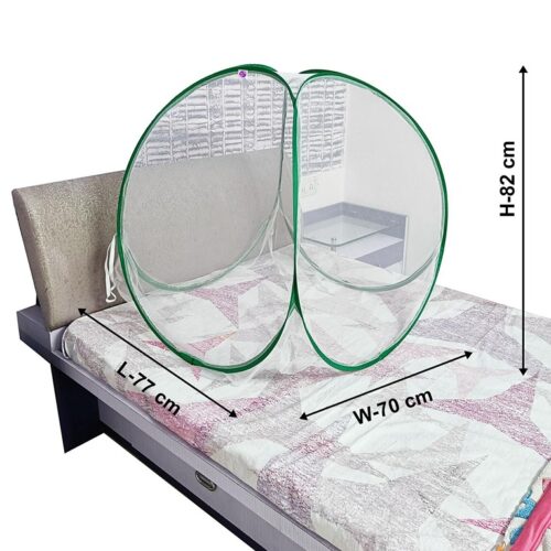 Polyester Washable Foldable Baby Mosquito Net Machhardani High Durability 1 1