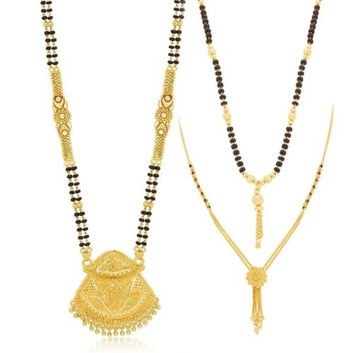 Sukkhi Admirable Gold Plated Mangalsutras (Pack of 2)