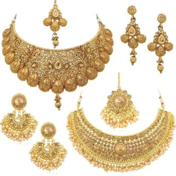 Sukkhi Traditional Gold Plated Jewellery Set Of 2