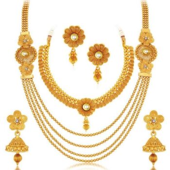 Sukkhi Traditional Gold Plated Jewellery Set Of 2