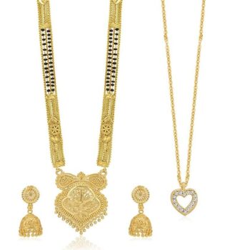 Sukkhi Trendy Gold Plated Mangalsutra - Pack of 2