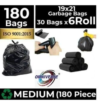 Dustbin Covers Clean Home Garbage Bags (180 Piece)