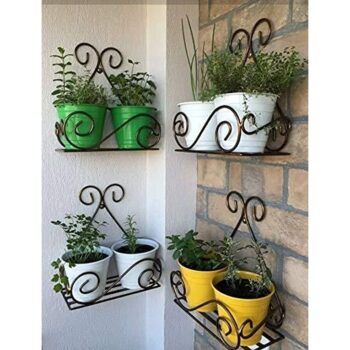 Flower Pot Stand for Balcony (Set of 4)