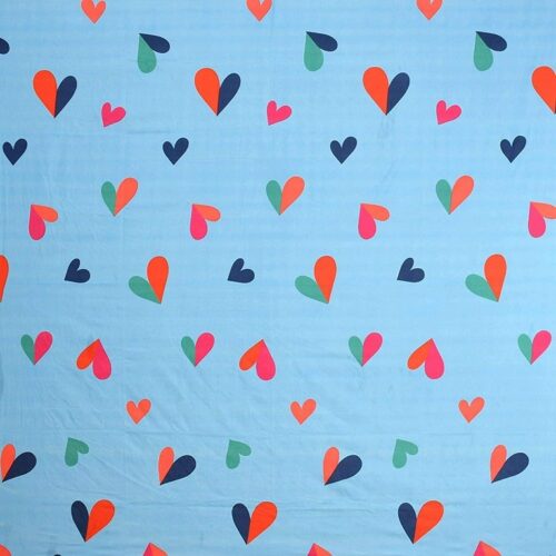 Glace Cotton Printed Fitted Elastic Double Bedsheet