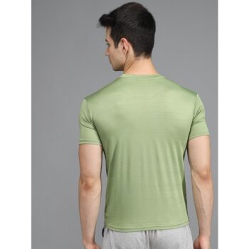 Lycra Solid Half Sleeves Men's T-Shirt