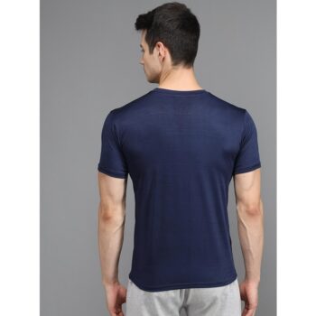 Lycra Solid Half Sleeves Men's T-Shirt