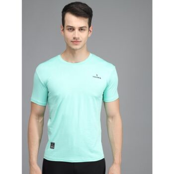 Lycra Tshirt Solid Half Sleeves Mens T-Shirt