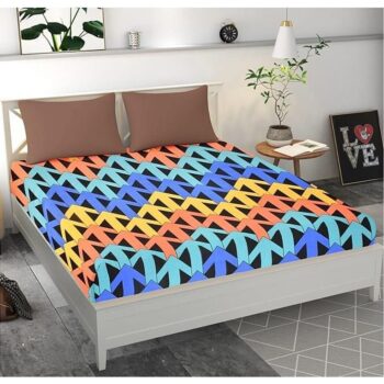 Microfiber Elastic Fitted Double Bedsheet