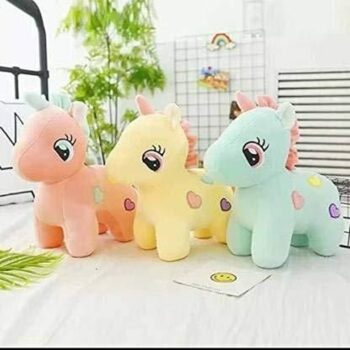 Premium Quality 3 Small Unicorn for Kids, Birthday, Gifts, Someone Special - 26 cm (Multi color)