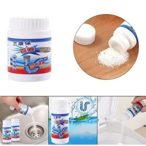 Sink Drain Cleaner - Drain Cleaner & Clog Block Remover Powder (Pack of 1)