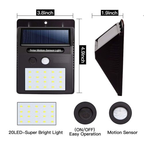Solar Led Light ( 20 Bright LED, Sensors)