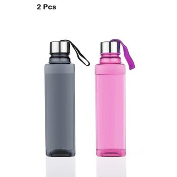 Square Strap Water Bottle 1000ml (Pack of 2)