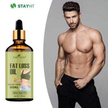 StayHit Fat Burner - A Belly fat loss oil, weight loss massage oil, fat burner oil for men & women, slimming oil 30ml - 100 percent Natural