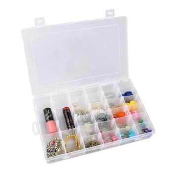 Storage Box- 36 Compartment with Adjustable Dividers