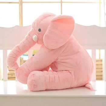 Toddler Soft Stuffed Elephant Shape Plush Cushion Pillow for Baby