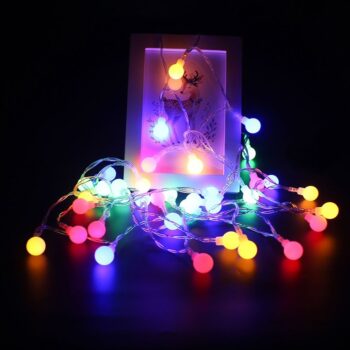 20 LED Multicolor Decorative Mini White Ball String Light