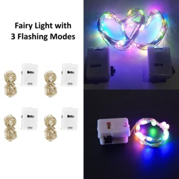 20 LED Multicolor Flashing Fairy Light (Pack of 4)