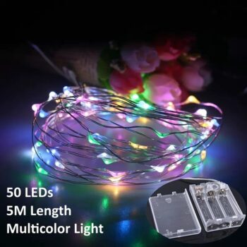 50 LED Multicolor Battery Powered Fairy Light