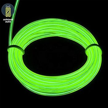 5M EL Wire Car Interior Light Neon Light, Dance Party Decor Light Neon LED Lamp Flexible EL Wire Rope Tube Waterproof LED Strip – (Only EL Wire)