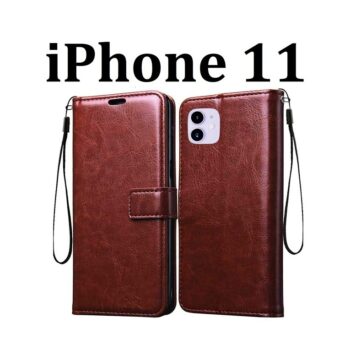 Apple iphone 11 Flip Cover Magnetic Leather Wallet Case