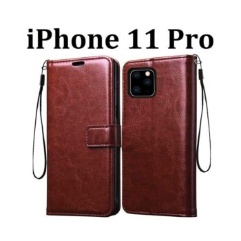 Apple iphone 11 Pro Flip Cover Magnetic Leather Wallet Case