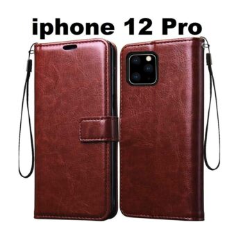 Apple iphone 12 Pro Flip Cover Magnetic Leather Wallet Case