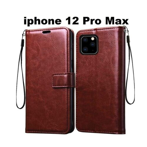 Apple iphone 12 Pro Max Flip Cover Magnetic Leather Wallet Case