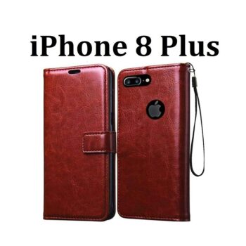 Apple iphone 8 Plus Flip Cover Magnetic Leather Wallet Case