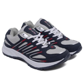 Asian Bullet-02 Grey Blue Sports Shoes