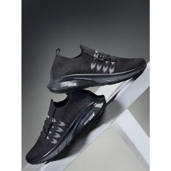 Asian Crystal-09 Black Sports Shoes