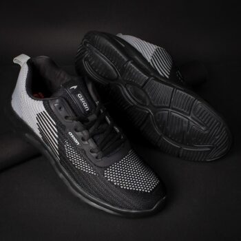 Asian Delta-14 Black Sports Shoes