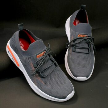 Asian Hattrick-21 Grey Sports Shoes