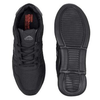 Asian Waterproof-03 Black Sports Shoes