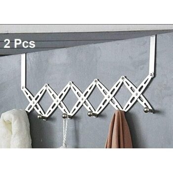 Cloth Hanger- Alloy Steel Hooks for Clothes Hanging Over The Door Hanger, Cloth Hanger for Door, Door Hooks for Clothes ( 6 Hooks )