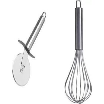 Combo Of Whisker & Pizza Cutter (Set of 2)
