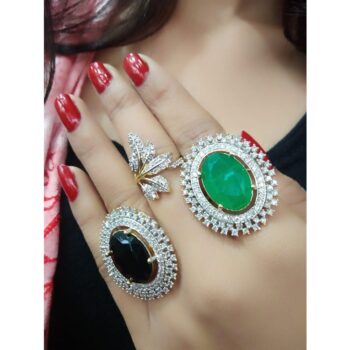 Fashionable American Diamond Finger Rings Buy 1 Get 2 Free
