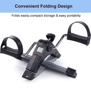 Folding Pedal Exerciser Fitness Bike With Digital Display