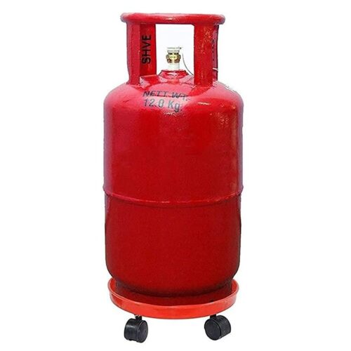 Gas Cylinder Trolley - Gas Trolly Lpg Cylinder Stand 1 Pcs LPG Cylinder Trolley with Wheels Gas Bottle Trolley LPG Cylinder Stand( Pack Of 1)