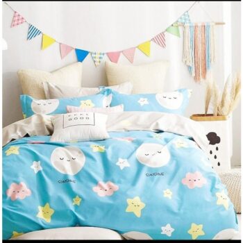 Glace Cotton Printed Double Bedsheet