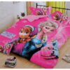 Glace Cotton Printed Frozen Kids Double Bedsheet