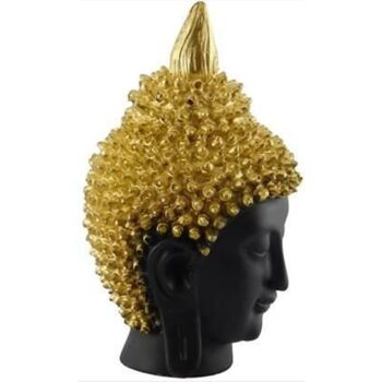Golden Handcrafted Face Buddha Showpiece