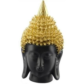 Golden Handcrafted Face Buddha Showpiece