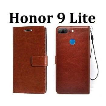 Honor 9 Lite Flip Cover Magnetic Leather Wallet Case