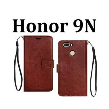 Honor 9N Flip Cover Magnetic Leather Wallet Case