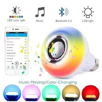 LED Multi Color Light Bulb With Remote Control Pack of 1