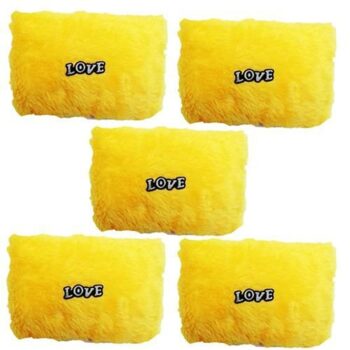 Love Yellow Stuffed Cushion Pack of 5